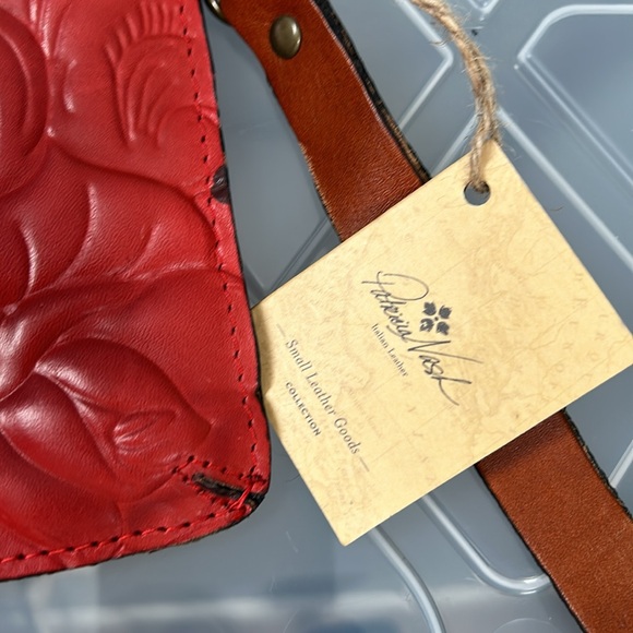 PATRICIA NASH Italian leather St Croce Leather Wristlet/Wallet-Tooled Florence - Picture 3 of 10